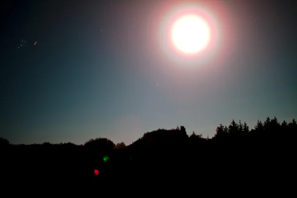 Nightsky sopra San Pietro-Ording — Foto Stock