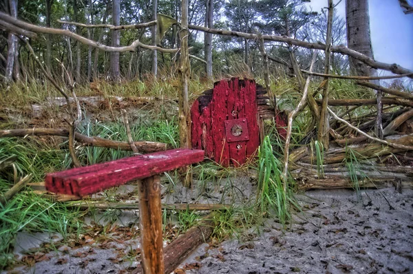 ドイツの Hdr でダールスのバルト海の海岸 — ストック写真