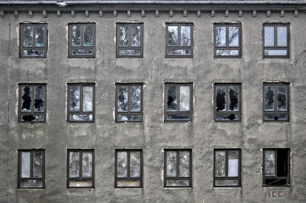 Facade Abandoned Building Hdr — Stock Photo, Image