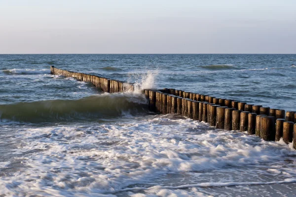 A a Beach Ahrenshoop Németországban — Stock Fotó