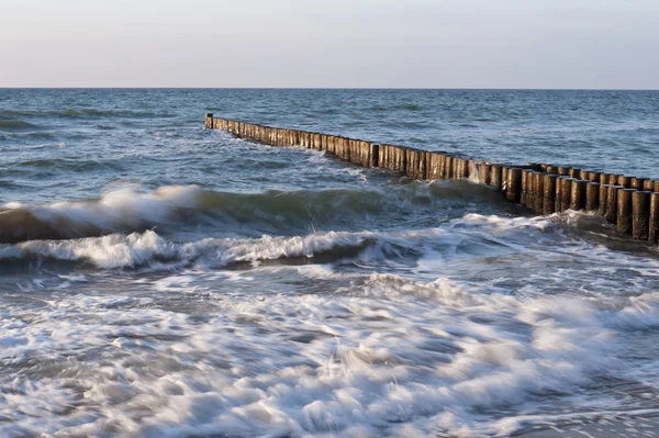 A a Beach Ahrenshoop Németországban — Stock Fotó