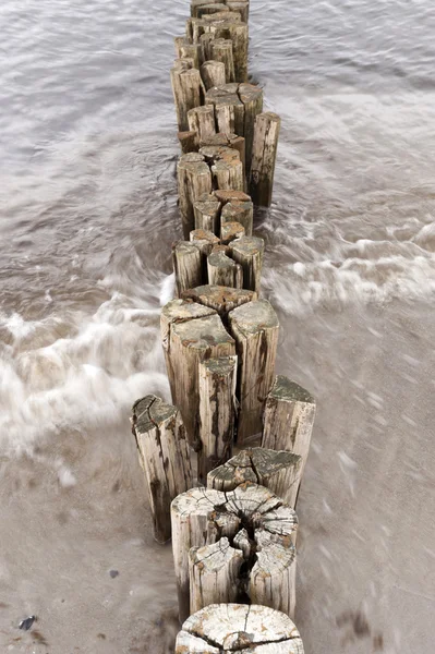 Op het strand van Ahrenshoop in Duitsland — Stockfoto