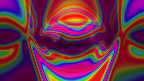 Animation d'une structure abstraite surréaliste 