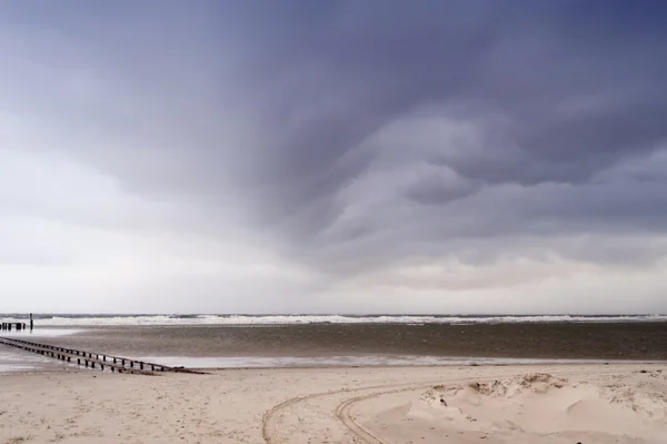 Pláž na ostrově Amrum — Stock fotografie