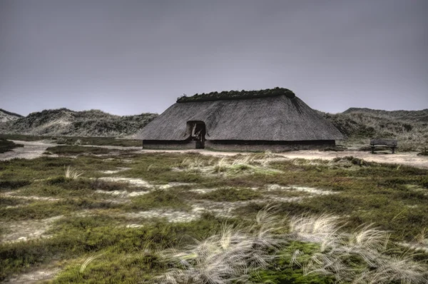 Stone Age ház szigeten: Amrum — Stock Fotó