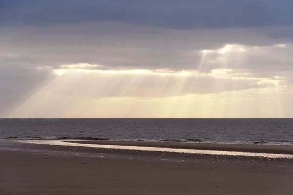 Playa Isla Frisia Del Norte Amrum Alemania —  Fotos de Stock