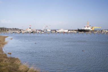 Amrum üzerinde liman