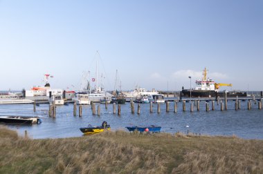 Amrum üzerinde liman