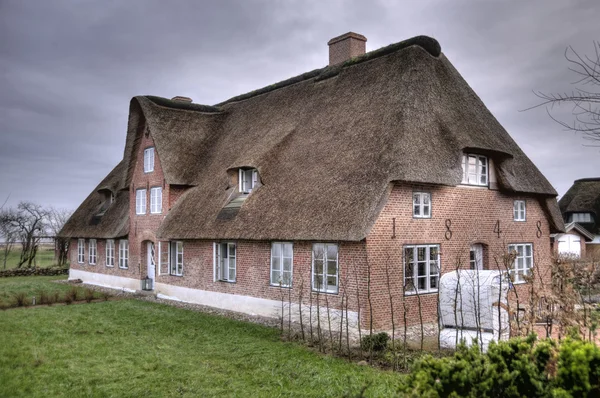 Starého námořníka náhrobky na ostrově Amrum — Stock fotografie