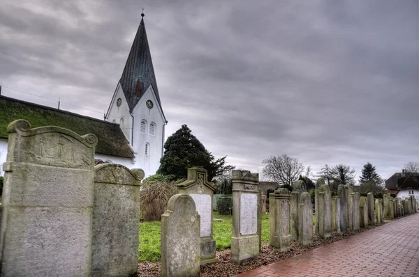 Історичний Матрос надгробків на острові Amrum — стокове фото