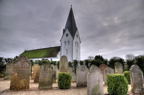 Starého námořníka náhrobky na ostrově Amrum — Stock fotografie