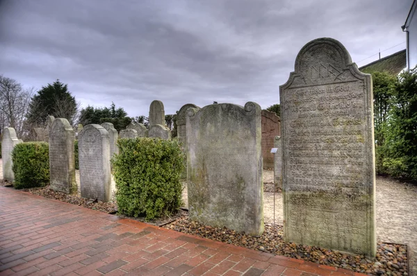 Tombstones marinheiro histórico em Amrum — Fotografia de Stock