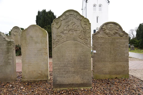 Historic Sailor Tombstones on Amrum — Stock Photo, Image