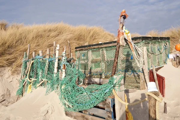 Beach Hut készült Flotsam — Stock Fotó