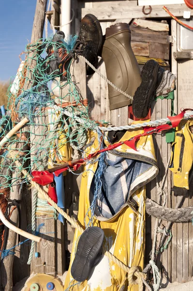 Cabaña de playa hecha de Flotsam — Foto de Stock