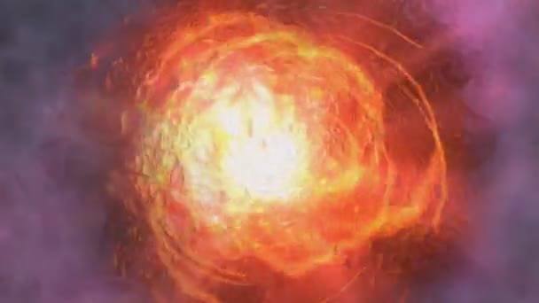 Animación digital de un remolino cósmico — Vídeo de stock