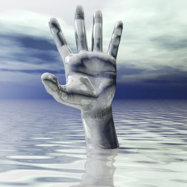 Digital Illustration of a Hand — Stock Photo, Image