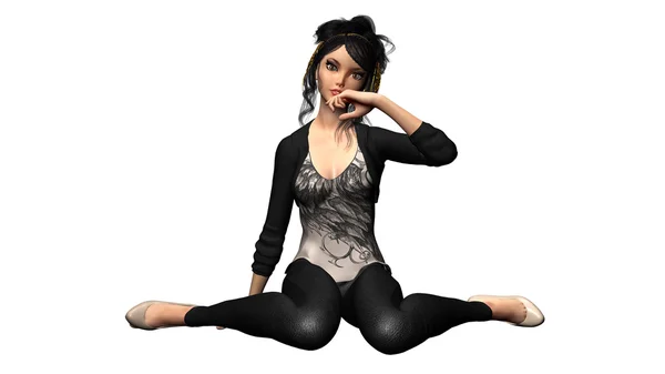 Ilustração 3D Digital de uma Mulher — Fotografia de Stock
