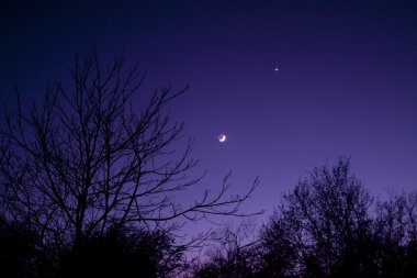Nightsky ay, Venüs ve Aldebaran ile