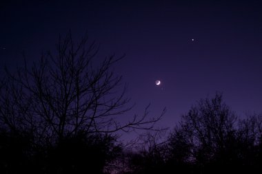 Nightsky ay, Venüs ve Aldebaran ile