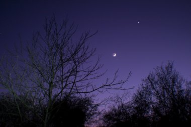 Nightsky ay, Venüs ve Aldebaran ile