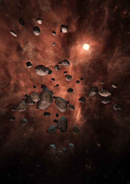 Цифровая фотография космической сцены
