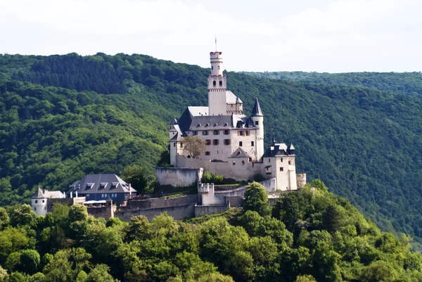 Marksburg am Rhein bei Braubach — Stockfoto