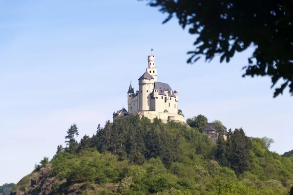 Marksburg am Rhein bei Braubach — Foto Stock