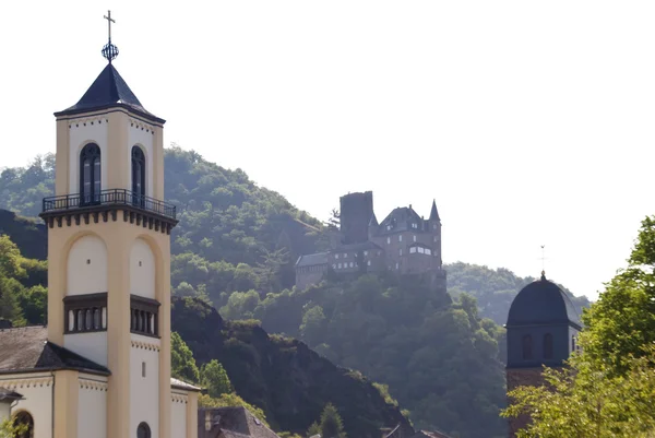 Burg Katz am Rhein — Stockfoto