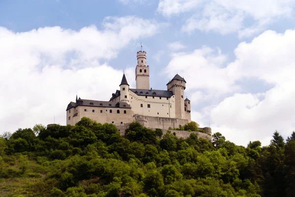 Marksburg sou bei Rhein Braubach — Fotografia de Stock