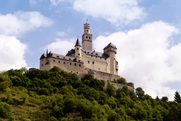 Marksburg sou bei Rhein Braubach — Fotografia de Stock