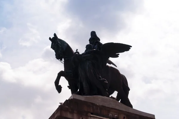 Deutsches Eck w Koblenz — Zdjęcie stockowe