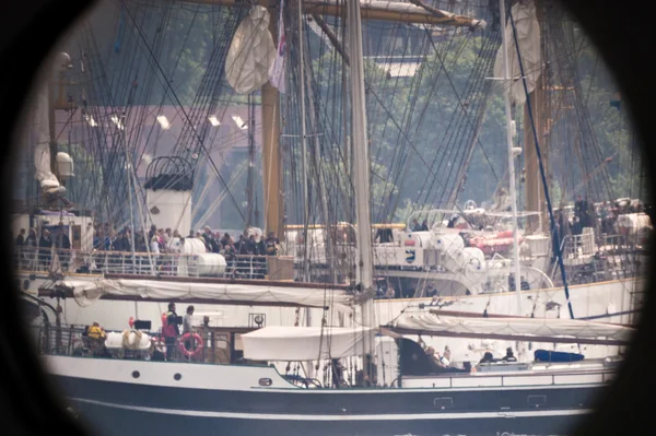 Windjammerparade Kiel Week Telescope View — Stockfoto