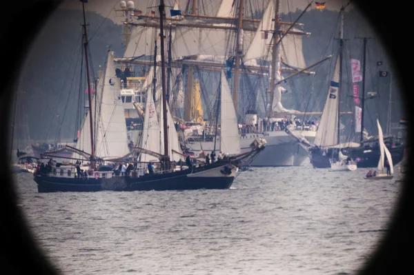 Windjammerparade Kiel Week Telescope View — Zdjęcie stockowe