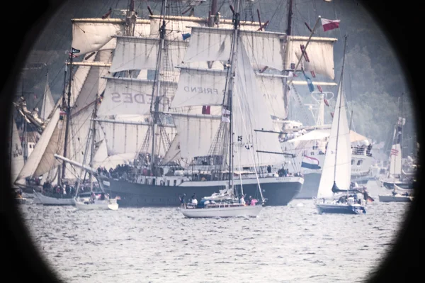 Windjammerparade Kiel Week Telescope View — Foto de Stock