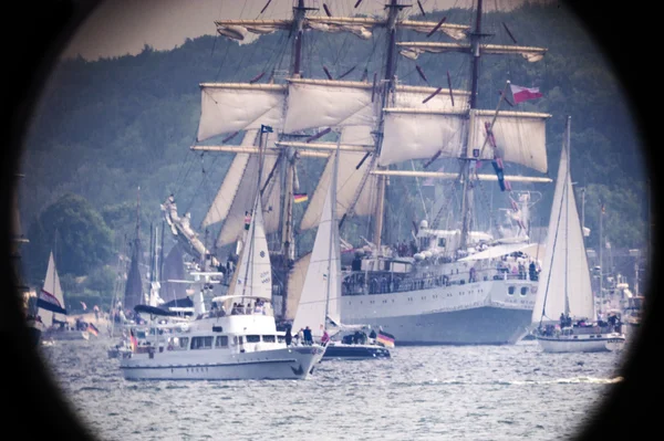 Windjammerparade Kiel Week Telescope View — Stockfoto