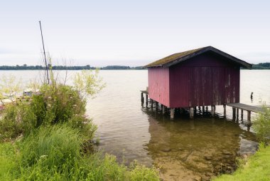 Kayıkhane Almanya'da Schaalsee