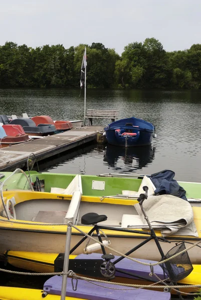 Barche su un lago in Germania — Foto Stock