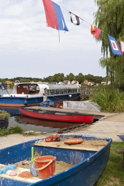 Boote auf einem See in Deutschland — Stockfoto