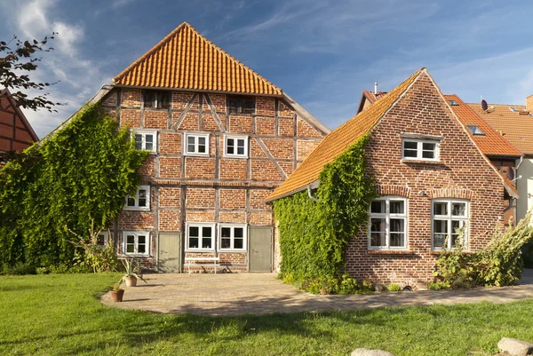 Deutsches Haus in Rehna, Duitsland — Stockfoto