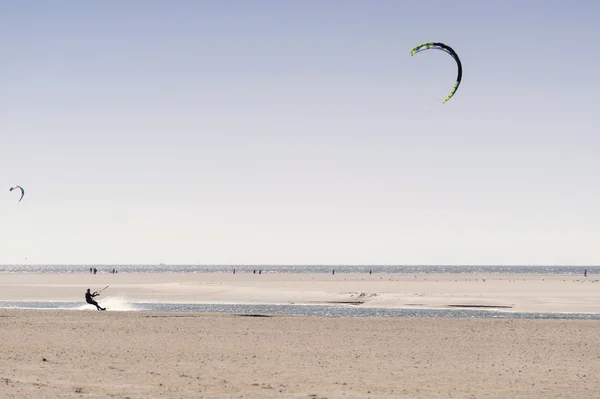 Op het strand van St. Peter-Ording in Duitsland — Stockfoto