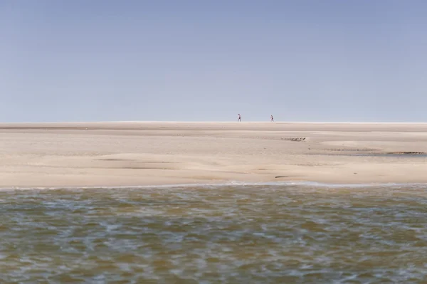 Op het strand van St. Peter-Ording in Duitsland — Stockfoto