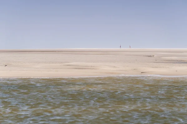 Na plaży w St. Peter-Ording w Niemczech — Zdjęcie stockowe