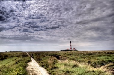 Deniz feneri Westerheversand Westerhever, Almanya 