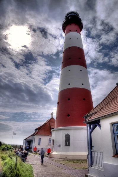 ヴェスターヘーファー、ドイツの灯台 Westerheversand — ストック写真