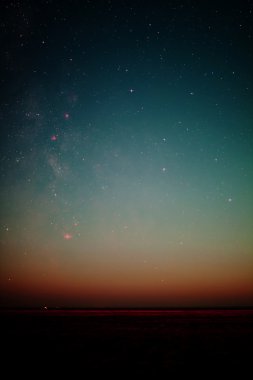 st. peter-ording üzerinde nightsky