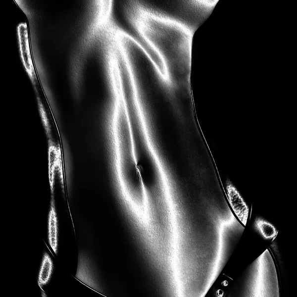 Digital Visualization of a female Body — Stock Photo, Image