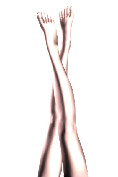 Ilustração digital de pernas femininas — Fotografia de Stock