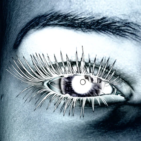 Digital visualization of an eye — Stock Photo, Image