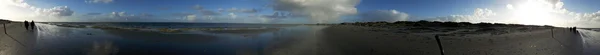 Panoráma, a Beach, St. Peter-Ording, Németország — Stock Fotó